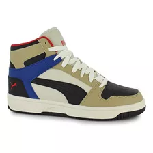 Tenis Puma Rebound Layup Cafe Negro Blanco P