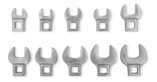 Set Llaves Pata De Cuervo Bremen Enc 3/8 10pz 10 A 19mm 7780