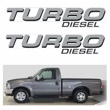 Par Lateral Adesivo Turbo Diesel Ford F-250 Xlt 4x2