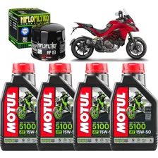 4 Oleo Motul 5100 15w50 Filtro Hiflo Ducati Multistrada 1200