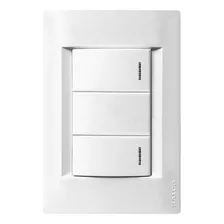 Llave De Luz Linea Civil Armado 2 Punto Blanca Kalop Color Blanco Corriente Nominal 10 A Voltaje Nominal 220v