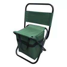Cadeira Para Camping E Pesca Com Bolsa Bolso Importway Verde