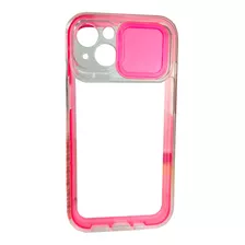 Carcasa Para iPhone 13 Pro Transparente 360° Borde Fluor