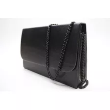 Bolsa Festa Balada Social Casual Clutch Alça Corrente Linda Cor Preto Liso