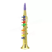 Mini Saxofone Clarinete Flauta Acustico Instrumento Infantil