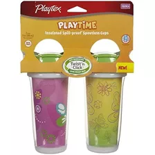 Playtex Aislante - Duración De La Copa, 9 Onza, Tema De Las 