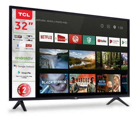 Tv Led 32  Tcl Android Tv Smart Funciones Voz
