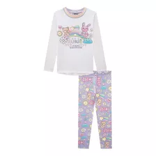 Conjunto Infantil Kukie Inverno Calça E Blusa Arco-íris