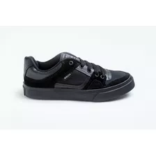 Zapatilla Toda Negra Urbana Estilo Skate Recife