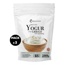 Pack X3 Yogur Griego Natural 1.120kg Cremuccino S/ Tacc Cafe