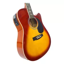 Guitarra Electroacústica Mccartney Sunburst Eq 5 Bandas Tex Orientación De La Mano Diestro