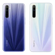 Tapa Trasera Para Realme 6 Azul & Blanco