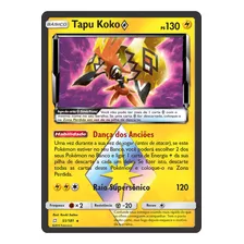 Carta Pokémon Tapu Koko Prisma - Sol E Lua União De Aliados 