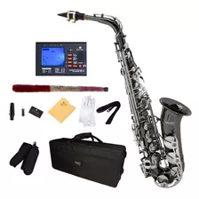 Saxofon Alto Mendini Negro Mi Bemol