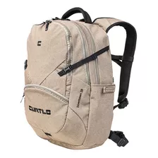 Mochila Curtlo Downtown Notebook 15.4'' 28l Impermeável Cor Creme Desenho Do Tecido Liso