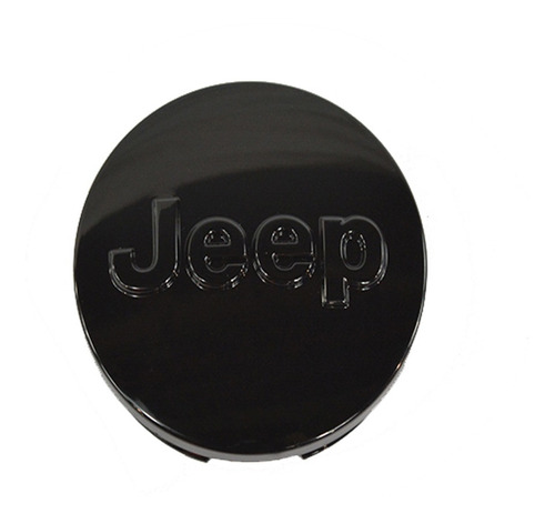 Tapa Centro De Rin En Color Negro Con Logo  Jeep  Mopar Foto 2