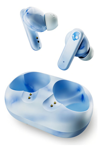 Audifonos Skullcandy Ecobuds Tw In Ear Glacier Color Celeste Luz Agua