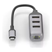 Adaptador Hub Usb Tipo C 3.0 Rj45 Dock Macbook Dell iPad Pc