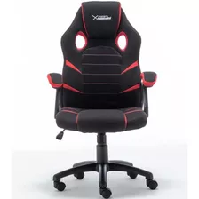 Silla Gamer Starter Xsst050r - Gamer, Negro/rojo /vc