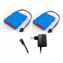 Bat 6v 2700mah 2pçs + 1pç Carregador 6v 800mah 