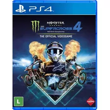 Monster Energy Supercross 4 - Jogo Ps4 Mídia Física