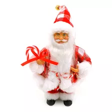 Papai Noel Casaco Quadriculado Bengala Candy 25 Cm