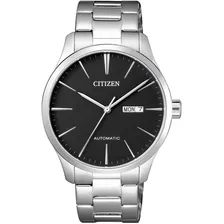 Relógio Masculino Citizen Automático Tz20788t Orginal Prata Cor Da Correia Prateado Cor Do Bisel Prateado Cor Do Fundo Preto