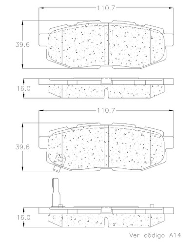 Balatas Traseras Subaru Forester 2.0xt Touring 2014 Grc Foto 2