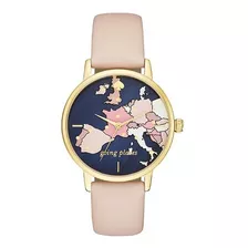 Reloj Kate Spade Metro Slim Para Mujer Rosa