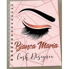 Agenda Cílios Designer Personalizada 300 Páginas