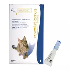 Revolution Zoetis P/ Gatos De 2,6kg A 7,5kg 1un. Original!