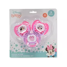Disney Baby Big Girls - Juego De Chupetes De Minnie Mouse (3