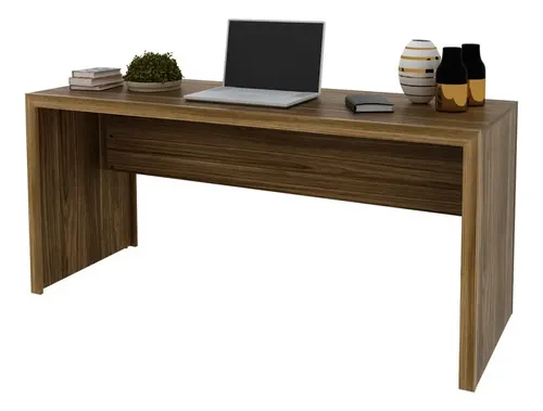 Mesa Para Escritório Nogal Me4109 - Tecno Mobili Nogueira Moderno
