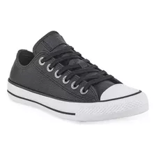 Zapatillas Converse Ct All Star Leather Ox Negro