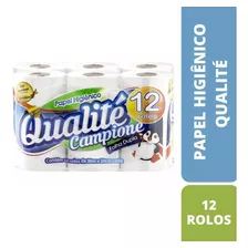 Papel Higienico Qualite Folha Dupla Com 12 Rolos 30m