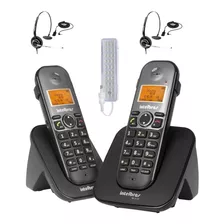 Telefone Sem Fio E Ramal Ts 5122 Bina + 2 Headset Intelbras