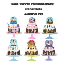 Cake Topper- Adorno Para Tortas- Props - Imprimible