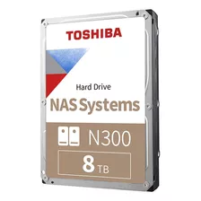 Disco Duro Interno Toshiba N300 Nas Har Drive 8tb 3.5 PuLG Color Plateado