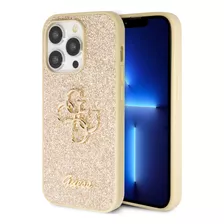 Funda Brillos Logo 4g Dorado Para iPhone 14 Pro Max