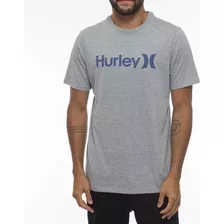 Camiseta Hurley O&o Solid Oversize Wt23 Cinza Mescla