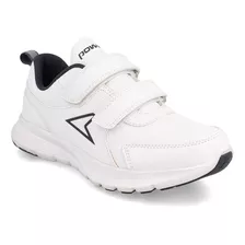 Zapatilla Escolar Niño Power Wave Strive Blanco