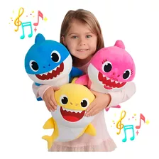 Kit Pelúcias Baby Shark Coleção Tubarão Musicais Bebê 