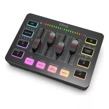 Mixer Fifine Ampligame Sc3 Rgb Streaming Xlr - Black