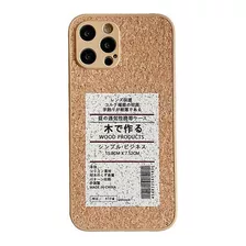 Funda Para iPhone Corcho Madera Transpirable Teléfono 13 12