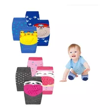 Joelheira Bebe Infantil Meia Antiderrapante Kit 2 Premium