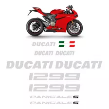 Jogo Adesivos De Moto Ducati 1299 Panigale 2016 Aço Escovado