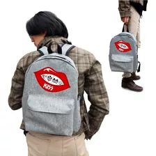 Mochila Capacidad Media De Kiss Edicion Gris Oferta Especial