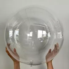 50 Balão Bubble 11 Polegadas Em Média 27 Cm Incolor