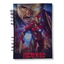 Cuaderno A5 Metalizado Avengers Modelo Ironman