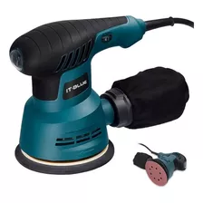 Lixadeira Orbital Profissional Eletrica 300w Madeira Gesso Cor Azul/preto 110v